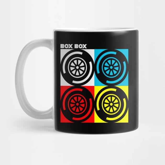 "Box Box" F1 Tyre Compound Design by DavidSpeedDesign